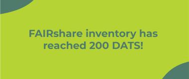 L'inventari de FAIRshare ha arribat als 200 DATS!